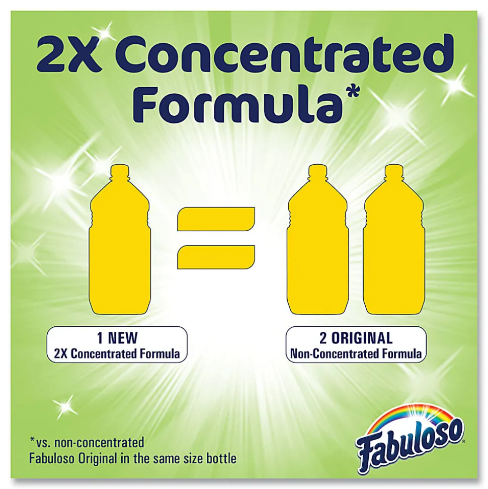 Fabuloso® Multi-use Cleaner, Lemon Scent, 169 oz Bottle, 3/Carton