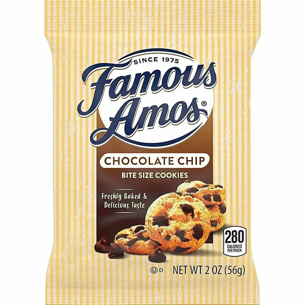 Famous Amos Chocolate Chip Cookies, 2-Oz Bag, Pack Of 42