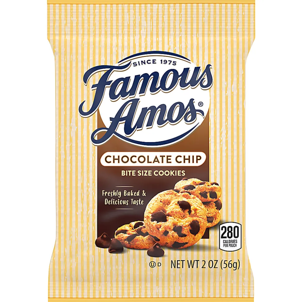 Famous Amos Chocolate Chip Cookies, 2-Oz Bag, Pack Of 42