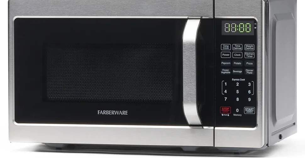 Farberware Classic FMO07AHTBKJ 0.7 Cu Ft Microwave Oven, Brushed Stainless