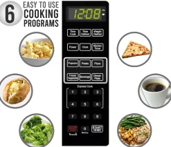 Farberware Professional 1.6 Cu. Ft. Microwave Oven, Silver/Black