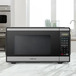 Farberware 900W Countertop Microwave Oven, 0.9 Cu. Ft., Black/Silver, Total Qty 1