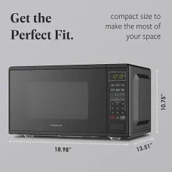 Farberware 900W Microwave Oven, 0.9 Cu. Ft., Black, Total Qty 1