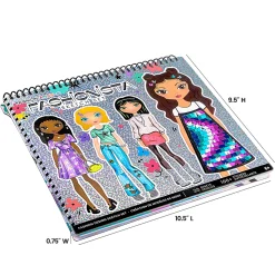 Fashion Angels Fashion Design Sketch Portfolio, 30 Pages