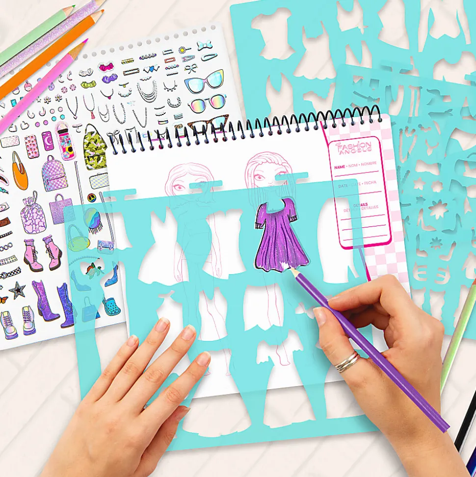 Fashion Angels Fashion Design Sketch Portfolio, 30 Pages