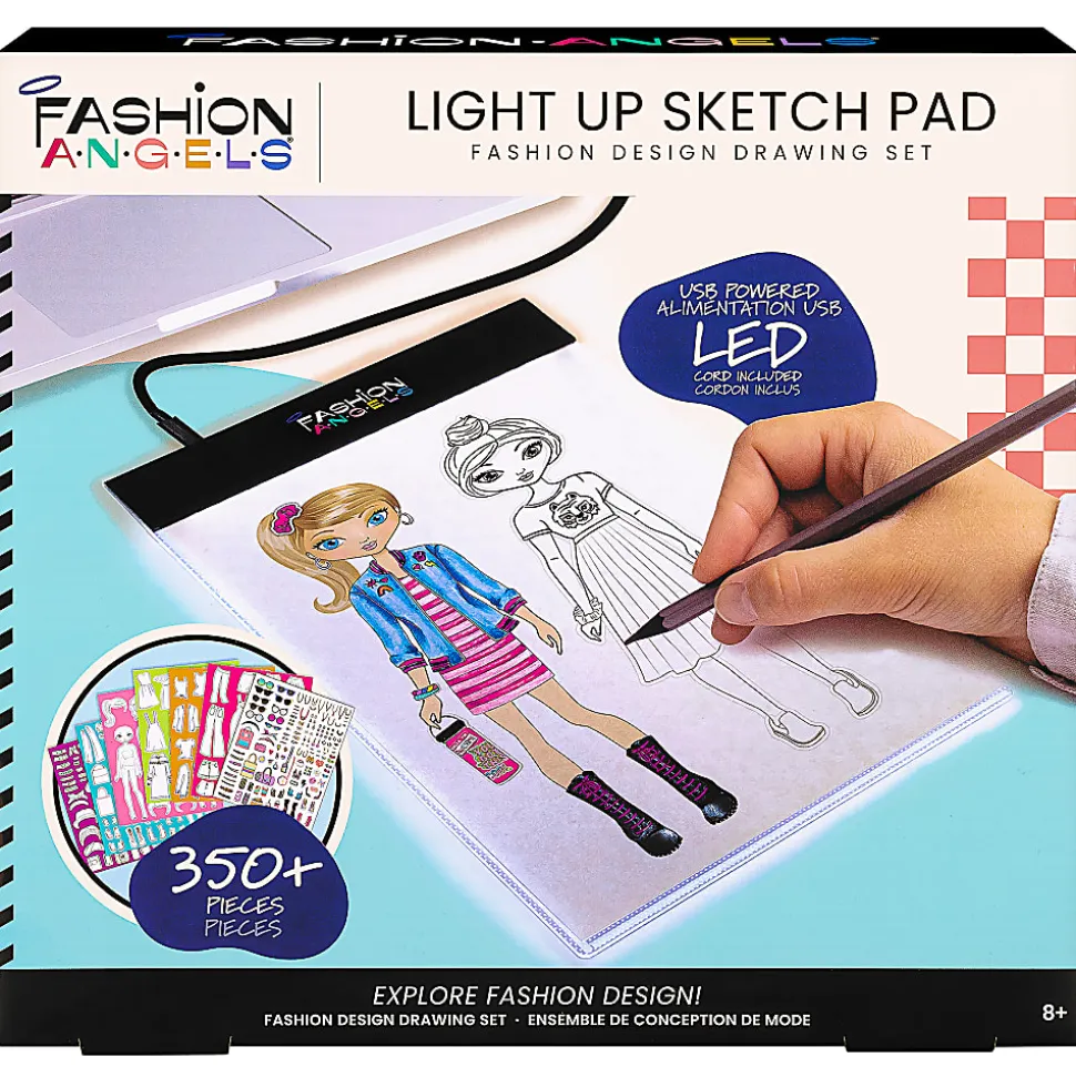 Fashion Angels Fashion Design Light Up Sketch Pad Craft Kit