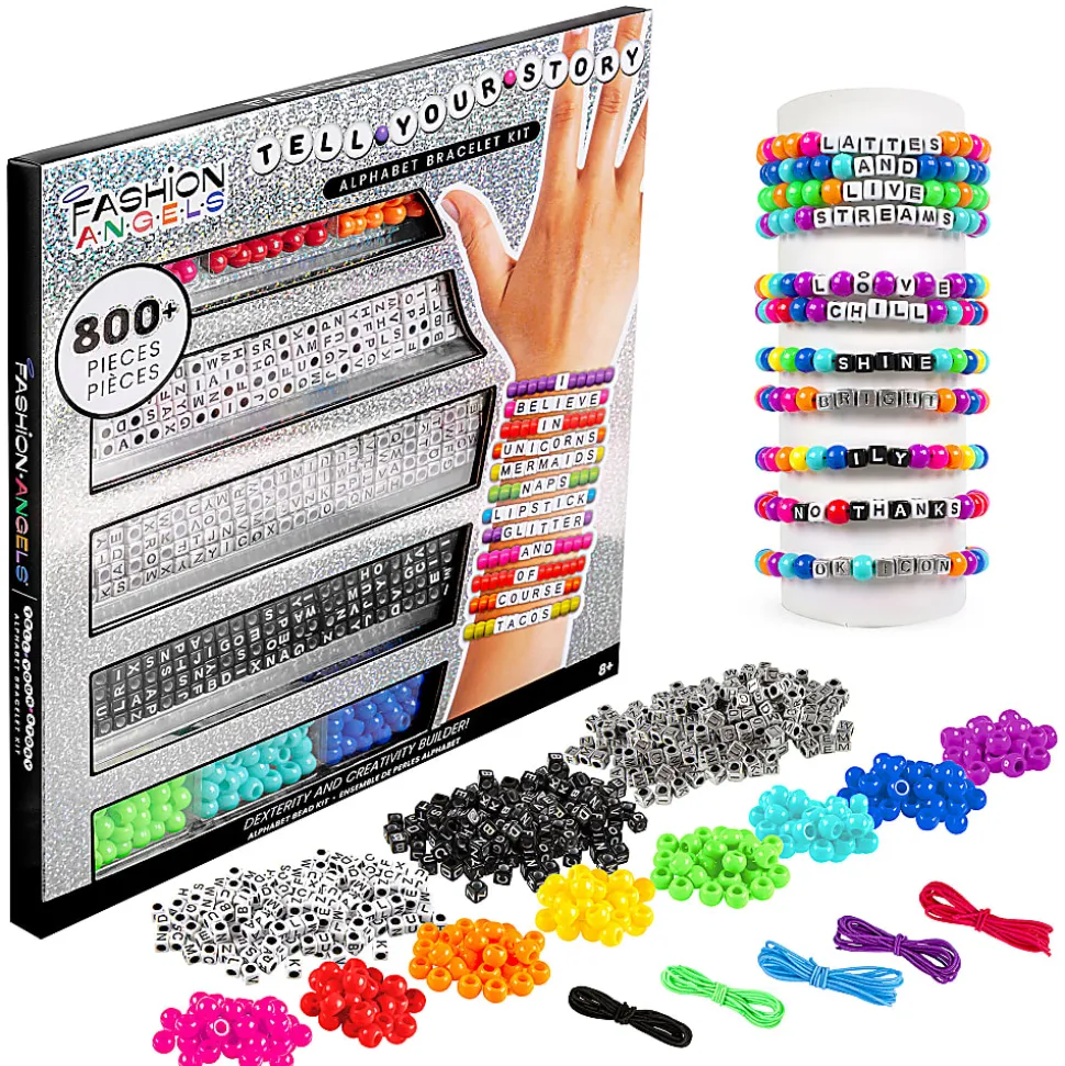 Fashion Angels Tell Your Story Alphabet Bracelet And Jewelry Bead Kit