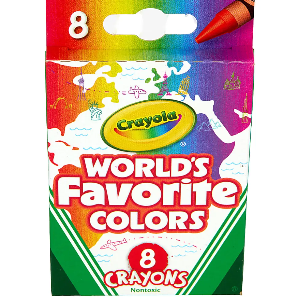 Features the top 8 of the World's Favorite Colors!