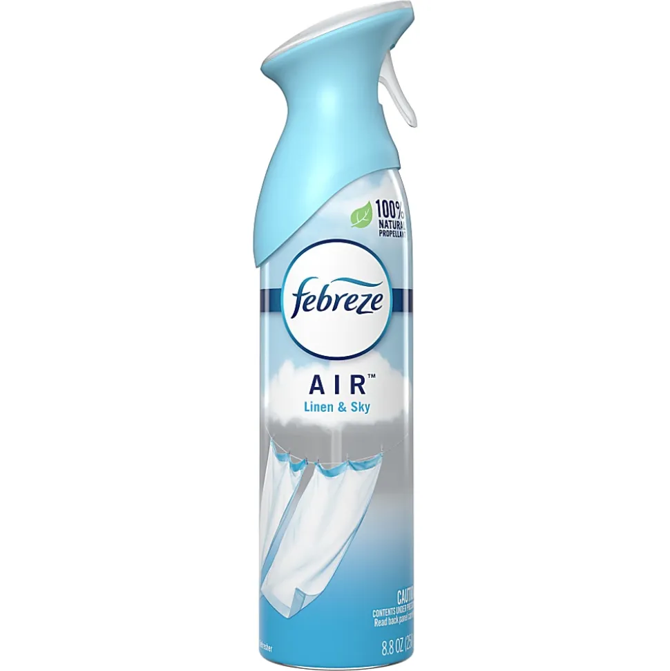 Febreze® Odor-Fighting Air Fresheners, Linen Sky™, 8.8 Oz, Carton Of 6 Fresheners