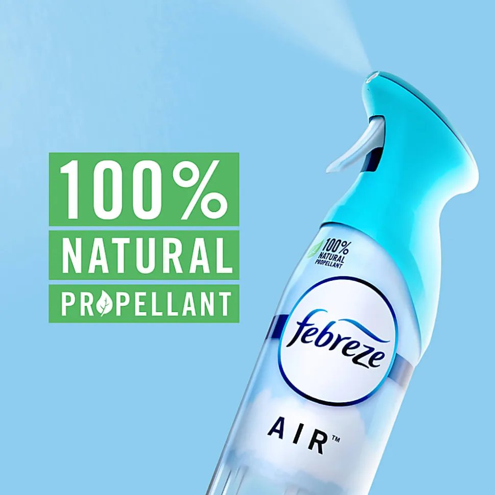 Febreze® Odor-Fighting Air Fresheners, Linen Sky™, 8.8 Oz, Carton Of 6 Fresheners
