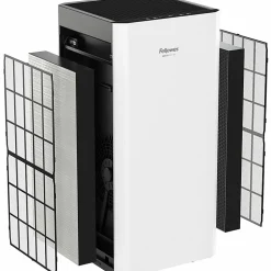 Fellowes® AeraMax® SV HEPA Air Purifier, 1,500 Sq. Ft. Coverage, 31-1/8"H x 14-1/2"W x 14-9/16"D, White/Black