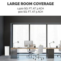 Fellowes® AeraMax® SV HEPA Air Purifier, 1,500 Sq. Ft. Coverage, 31-1/8"H x 14-1/2"W x 14-9/16"D, White/Black