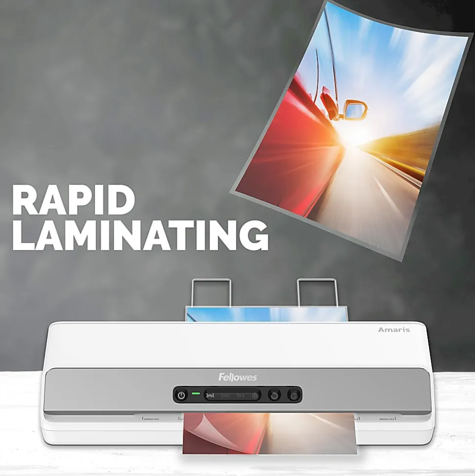 Fellowes® Amaris™ 125 Thermal Laminator with Combo Kit, 12.5" Wide, White/Gray