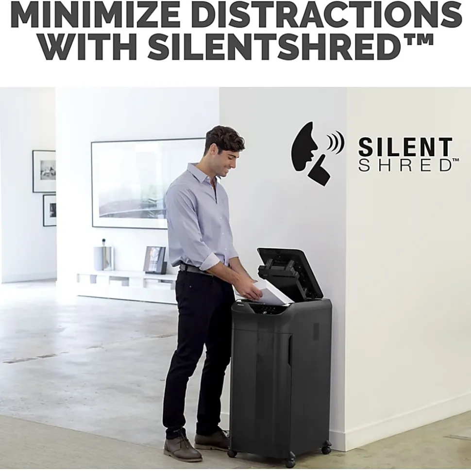 Fellowes® AutoMax™ 350C 350 Sheet Cross-Cut Shredder, 4964001