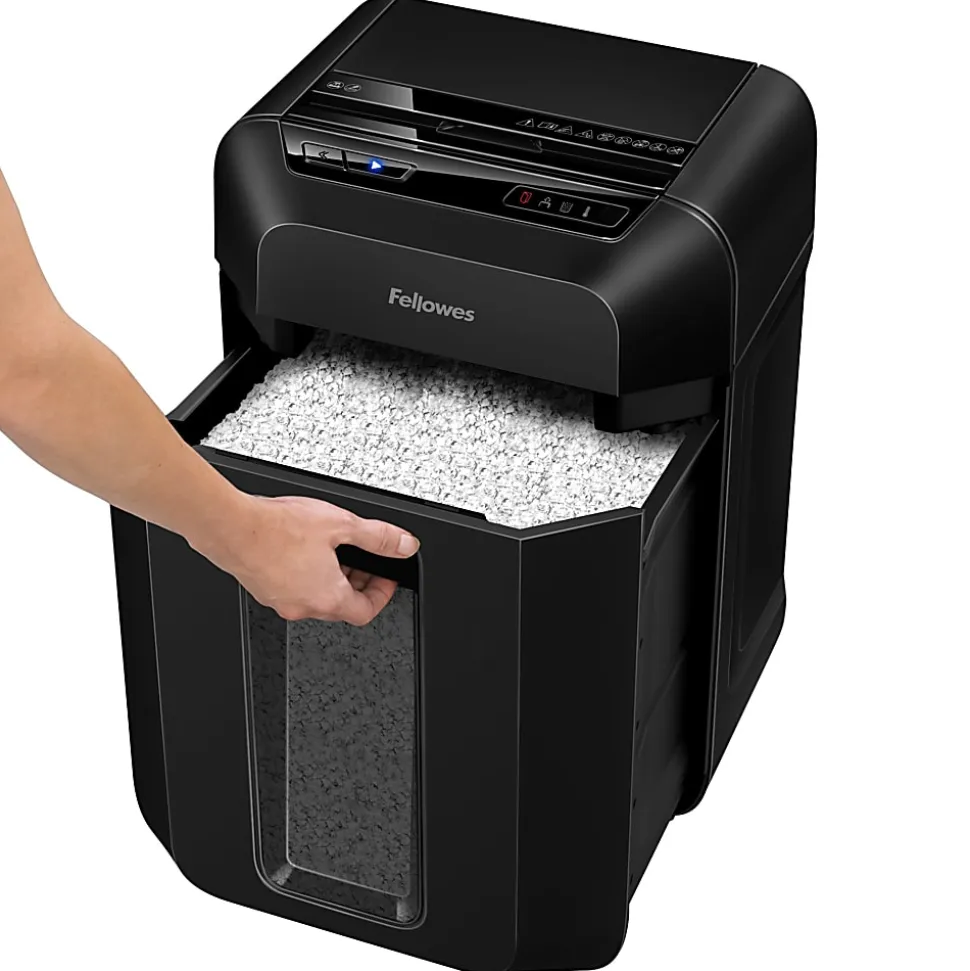 Fellowes® AutoMax 100MA 100-Sheet Auto Feed Micro-Cut Shredder, Black, 4704001