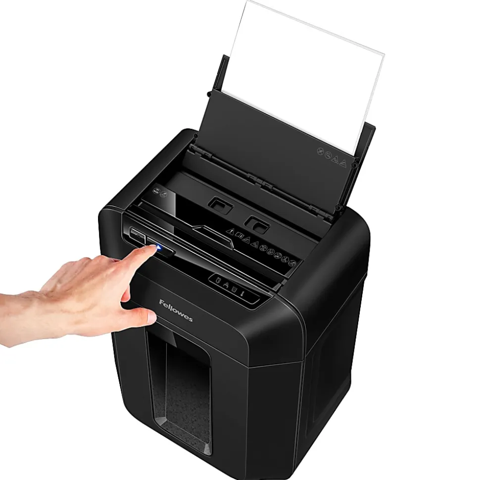 Fellowes® AutoMax 100MA 100-Sheet Auto Feed Micro-Cut Shredder, Black, 4704001