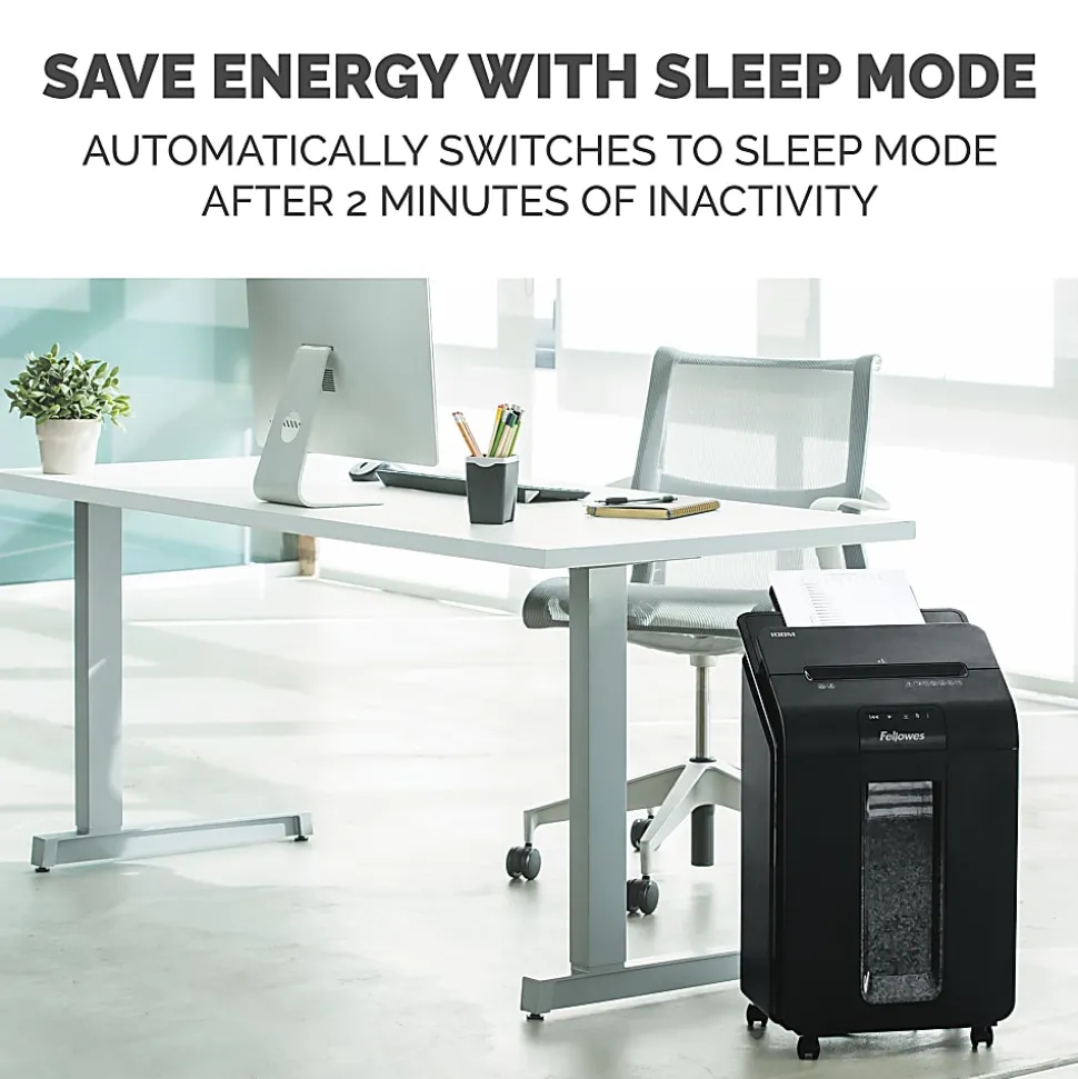 Fellowes® AutoMax™ 100M Auto Feed 100 Sheet Micro-Cut Shredder, Black