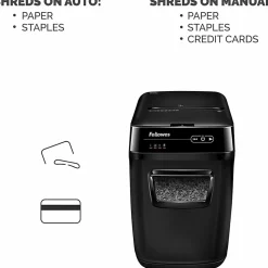 Fellowes® AutoMax 200M 200 Sheet Micro-Cut Shredder, 4656201