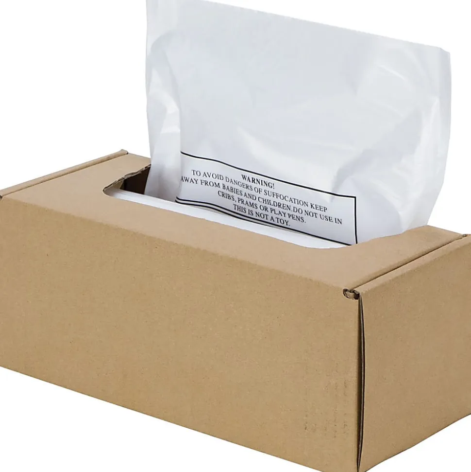 Fellowes AutoMax Powershred® Waste Bags, Box Of 50 Bags