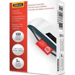 Fellowes® Clear Laminating Pouches, 2 1/4