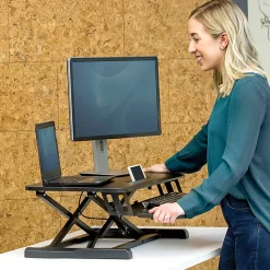 Fellowes® Corsivo Sit-Stand Workstation Desk Riser, 19-1/2