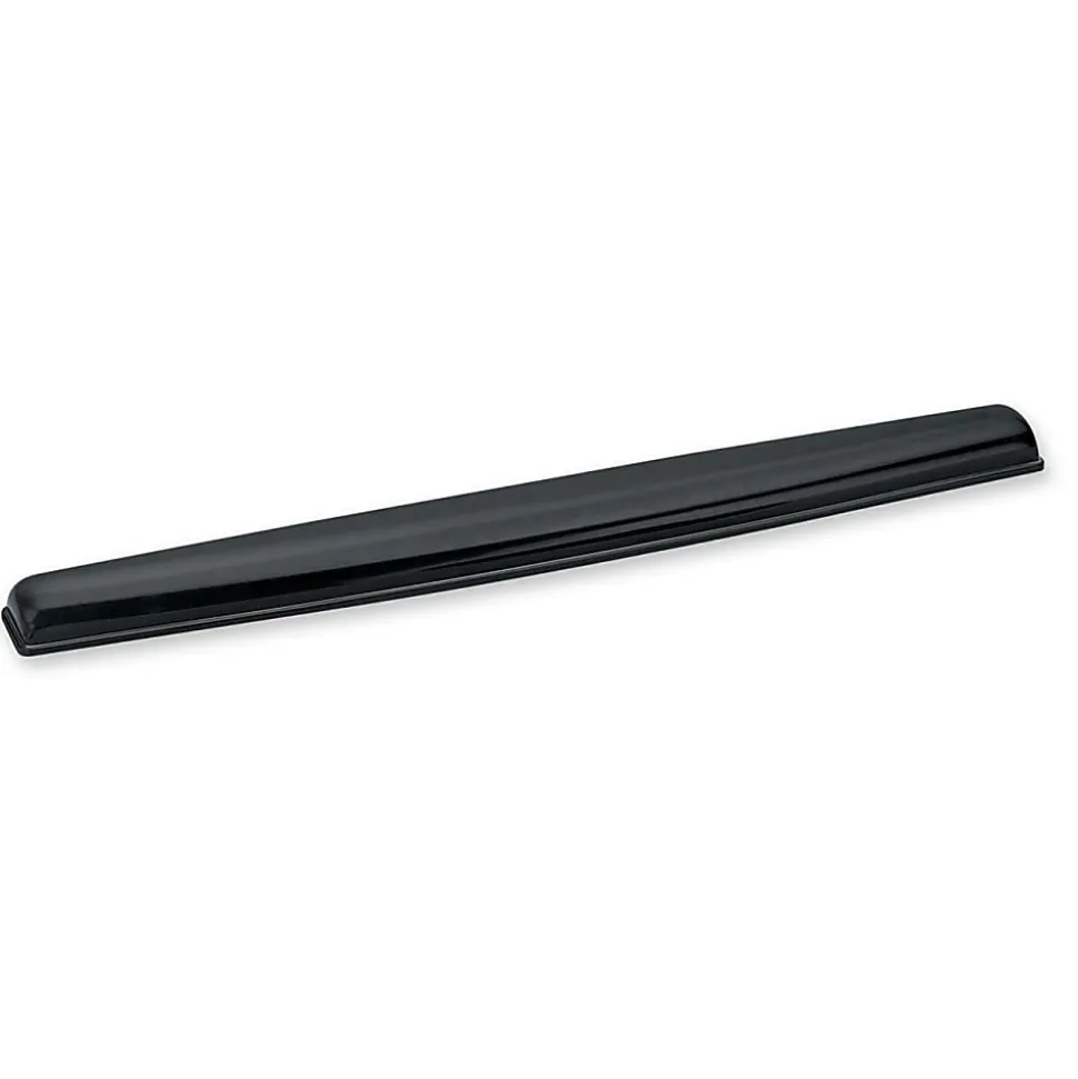 Fellowes® Crystal™ Gel Keyboard Wrist Rest - Black (9112201) - 0.63" x 2.31" x 18.56" Dimension - Black - Gel - Stain Resistant - 1 Pack