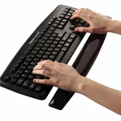 Fellowes® Crystal™ Gel Keyboard Wrist Rest - Black (9112201) - 0.63