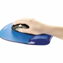 Fellowes® Gel Crystals Mouse Pad With Wrist Rest, 1