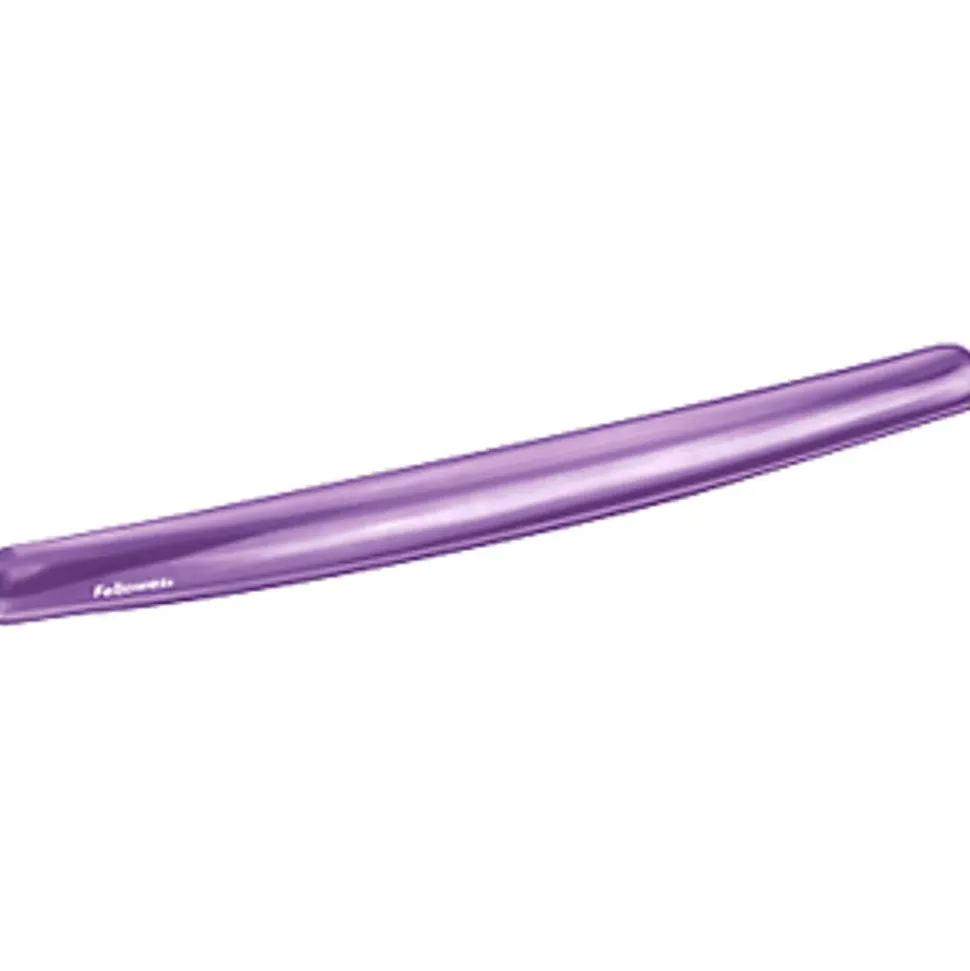 Fellowes® Gel Crystals Wrist Rest, 1"H x 19.31"W x 2.31"D, Purple