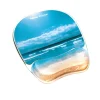Fellowes® Gel Mouse Pad With Wrist Rest, Sandy Beach