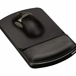Fellowes® Gel Wrist Rest/Mouse Pad, Graphite