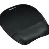 Fellowes® Gel Wrist Rest/Mouse Pad, Fabric, Black
