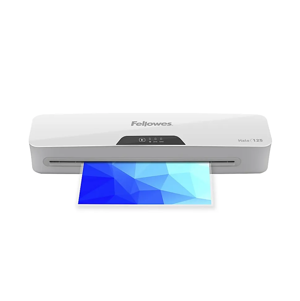 Fellowes® Halo™ 125 Thermal Laminator With 25 ImageLast Pouches, 12-1/2" Width, White