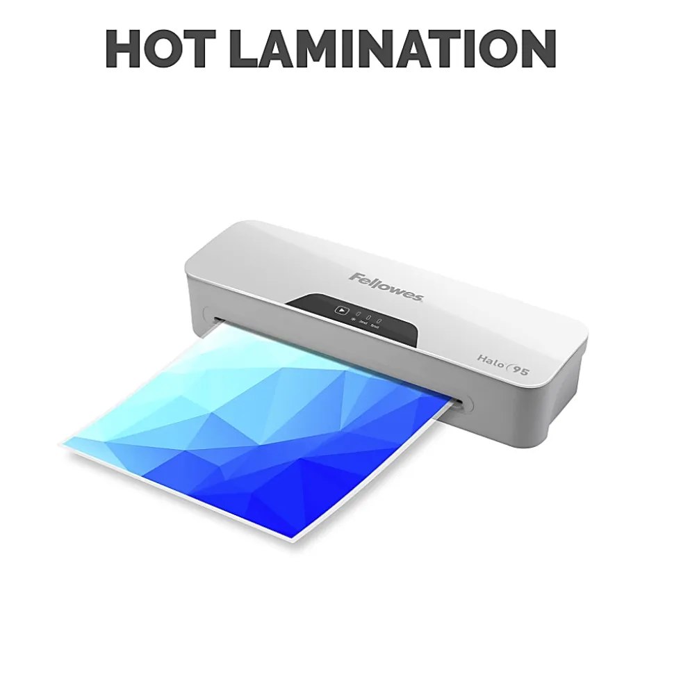 Fellowes® Halo™ 95 Thermal Laminator, with Combo Kit, 9.5" Wide, White