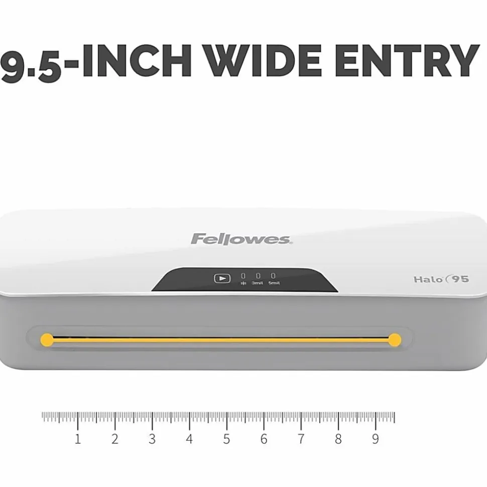 Fellowes® Halo™ 95 Thermal Laminator, with Combo Kit, 9.5" Wide, White