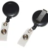Fellowes® Horizontal ID Badge Belt Clips, 4 1/2" x 1 1/4", Black, Pack Of 25