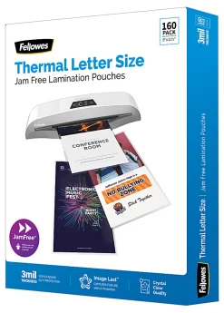 Fellowes® ImageLast UV Thermal Laminating Pouches, Letter Size, 9