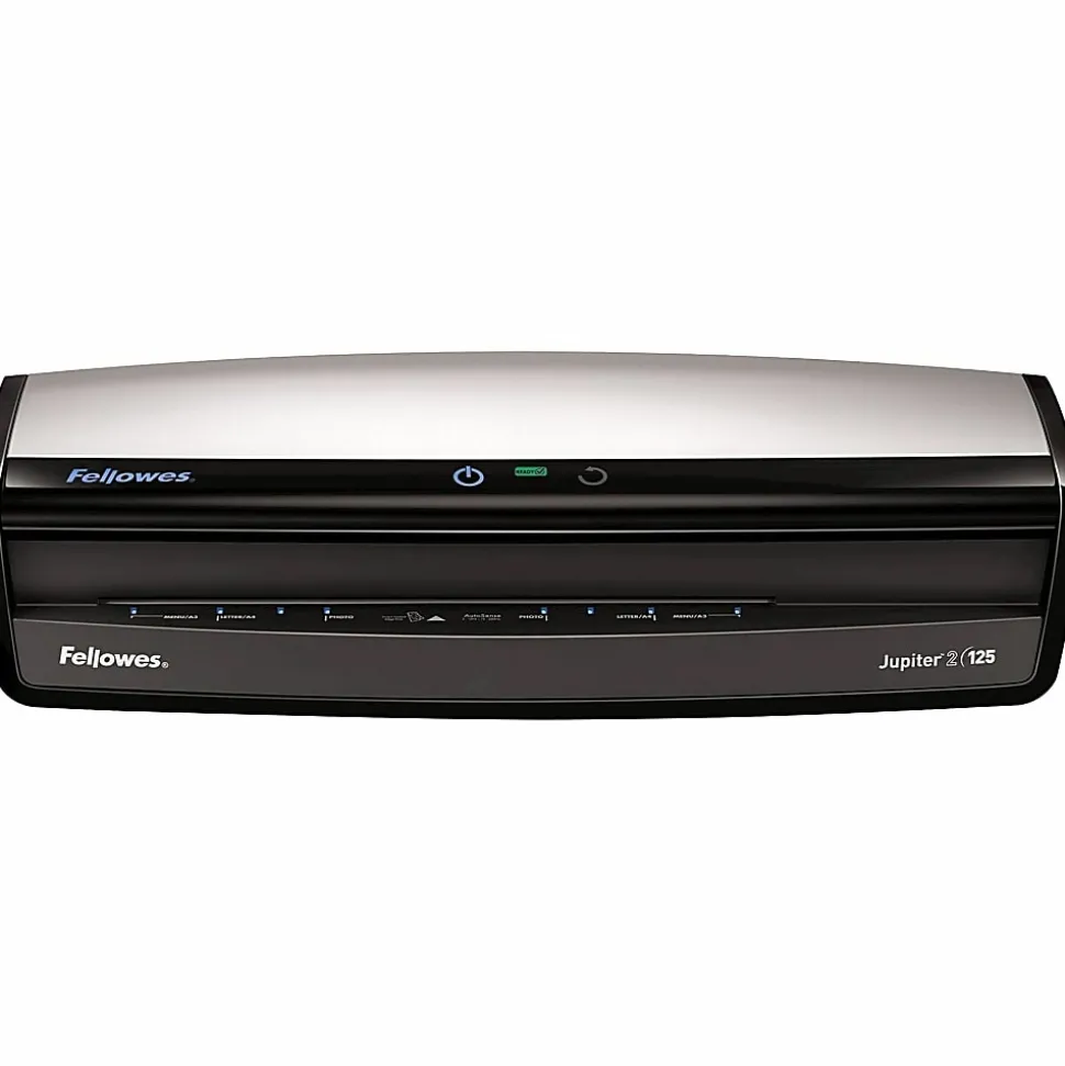 Fellowes® Jupiter™ 2 125 12.5" Laminator With Combo Kit, 5.12"H x 21.25"W x 8.19"D, Silver/Black