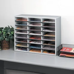 Fellowes® Literature Organizer, 24 Compartments, 23 7/16