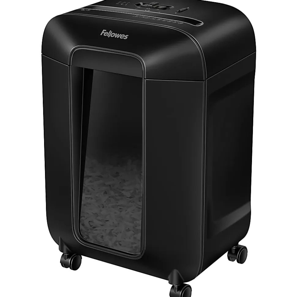 Fellowes® LX85 Cross Cut 12-Sheet Home Office Paper Shredder with SafeSense, Black