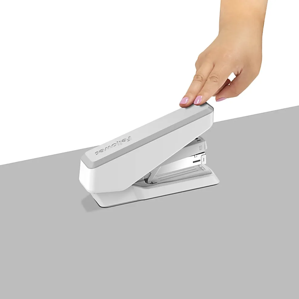 Fellowes® LX870 EasyPress Stapler, 6-7/16", White