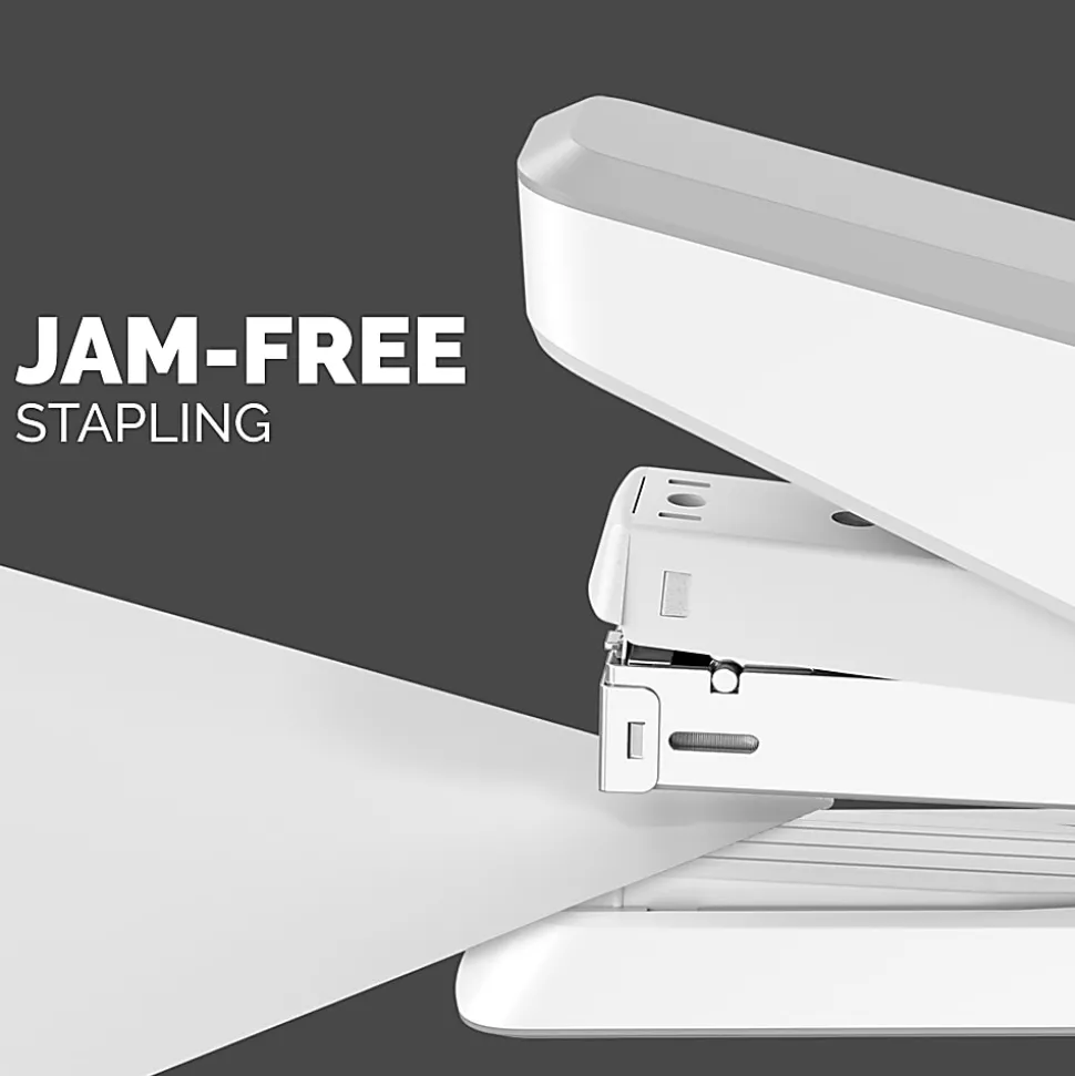 Fellowes® LX870 EasyPress Stapler, 6-7/16", White