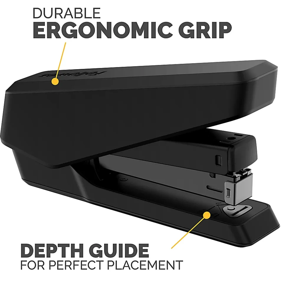 Fellowes® LX850 Full-Strip EasyPress Desktop Stapler, 6-1/4”, Black