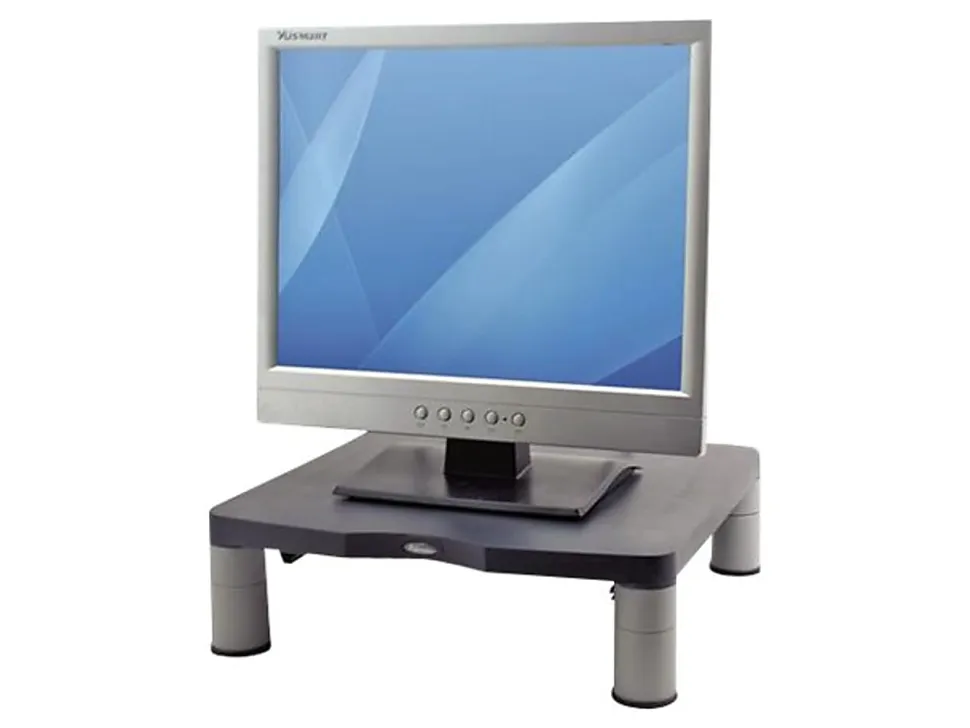 Fellowes® Monitor Riser, 4"H x 13 1/8"W x 13 1/2"D, Graphite