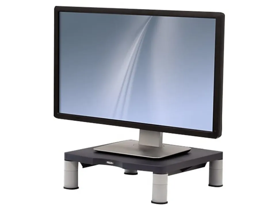 Fellowes® Monitor Riser, 4"H x 13 1/8"W x 13 1/2"D, Graphite