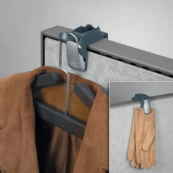 Fellowes® Partitions Additions™ Coat Hook & Clip, Slate Gray
