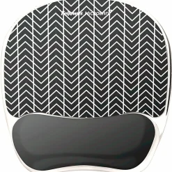 Fellowes® Photo Gel Mouse Pad And Wrist Rest With Microban®, Chevron Pattern
