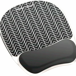 Fellowes® Photo Gel Mouse Pad And Wrist Rest With Microban®, Chevron Pattern
