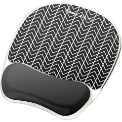 Fellowes® Photo Gel Mouse Pad And Wrist Rest With Microban®, Chevron Pattern