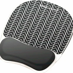 Fellowes® Photo Gel Mouse Pad And Wrist Rest With Microban®, Chevron Pattern